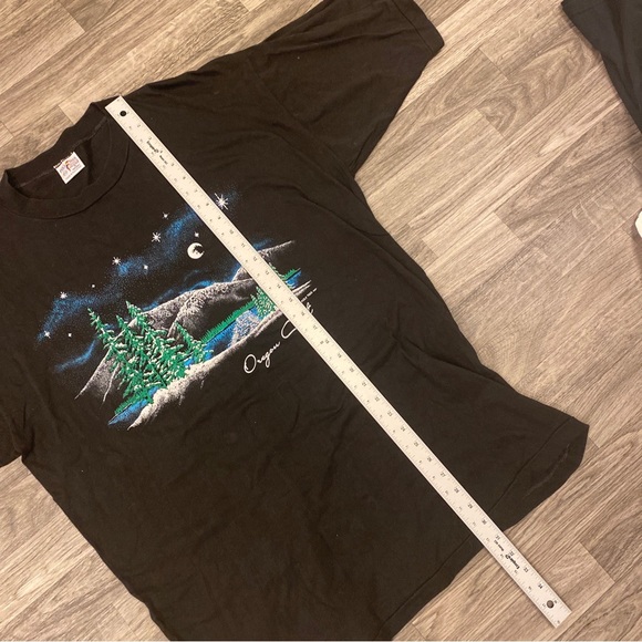 ‘87 VTG Oregon Nature T-Shirt XXL Measurement Blk Good Condition Single Stich - Picture 8 of 9